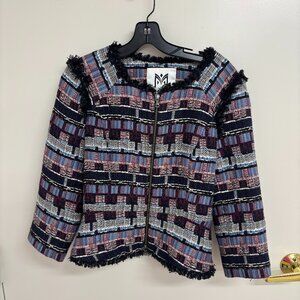 Milly Avery Tweed Striped Blazer Size 6